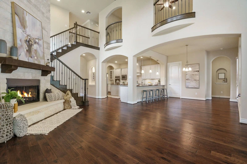 A staged living room