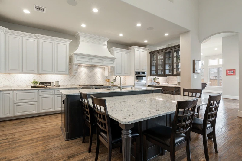 Kitchen of a listed home